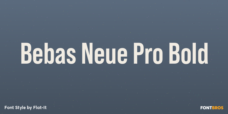 Bebas Neue Pro Bold Poster