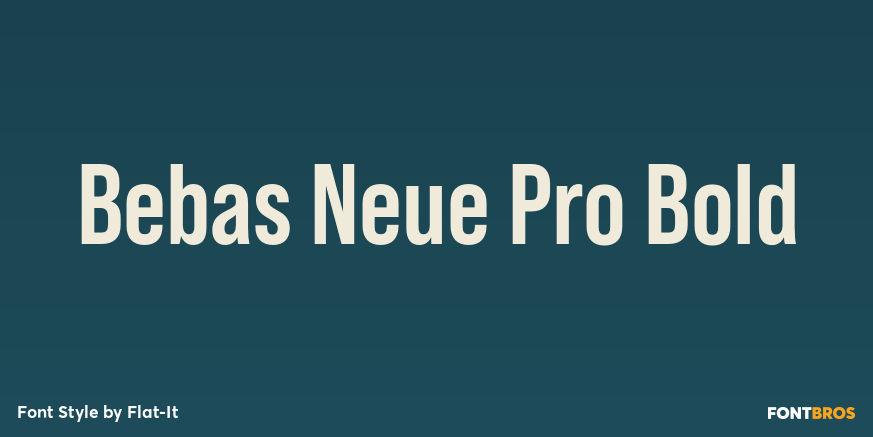 Bebas Neue Pro Bold Poster