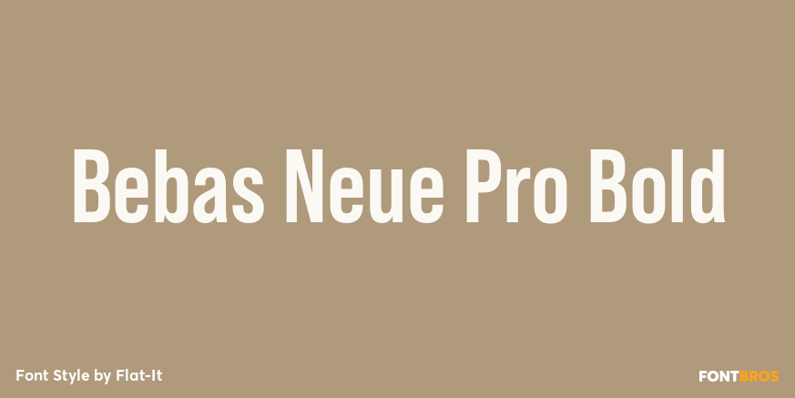 Bebas Neue Pro Bold Poster