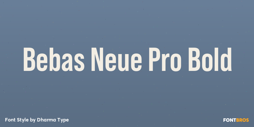 Bebas Neue Pro Bold Poster