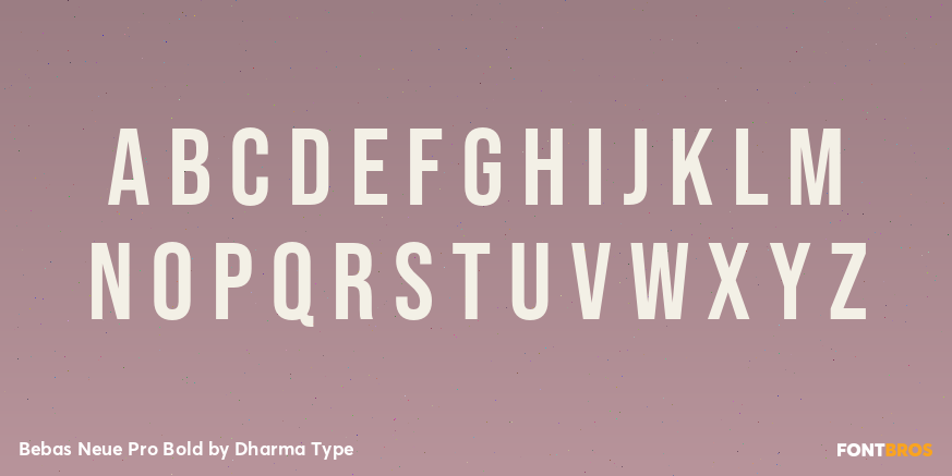 Bebas Neue Pro Bold Font Poster #2