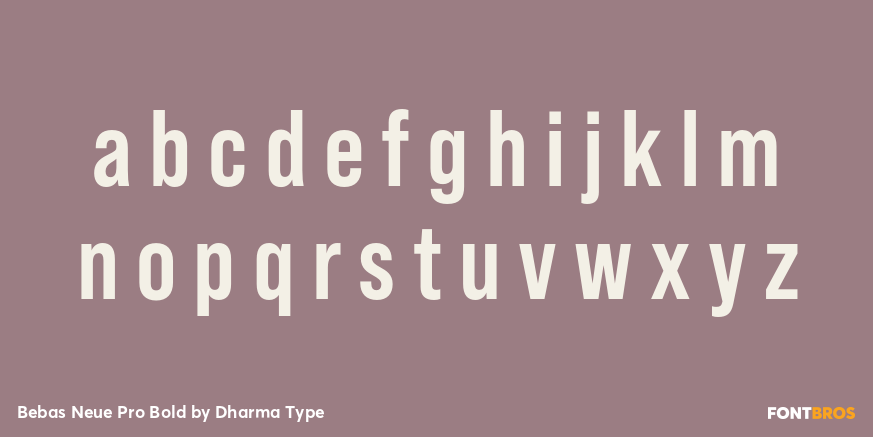 Bebas Neue Pro Bold Font Poster #3