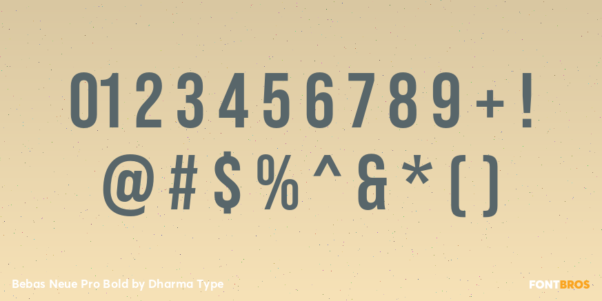 Bebas Neue Pro Bold Font Poster #4