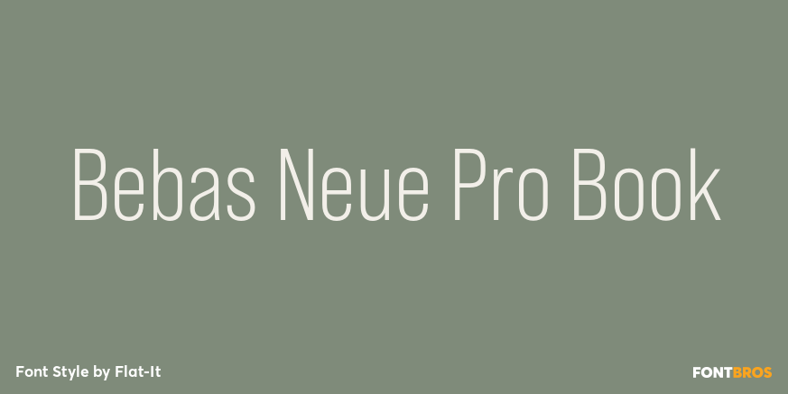 Bebas Neue Pro Book Font Poster #1
