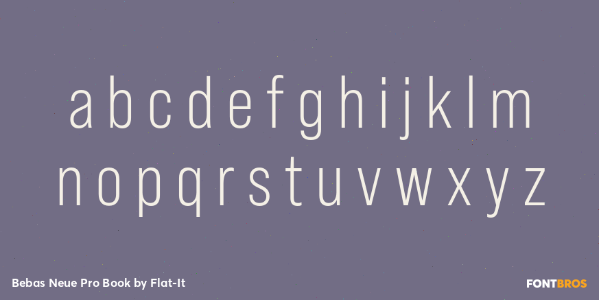 Bebas Neue Pro Book Font Poster #3