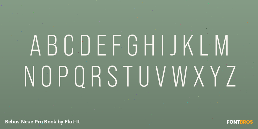 Bebas Neue Pro Book Font Poster #1