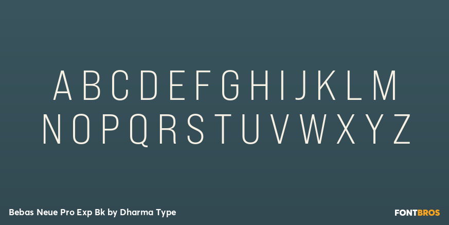 Bebas Neue Pro Exp Bk Font Poster #2