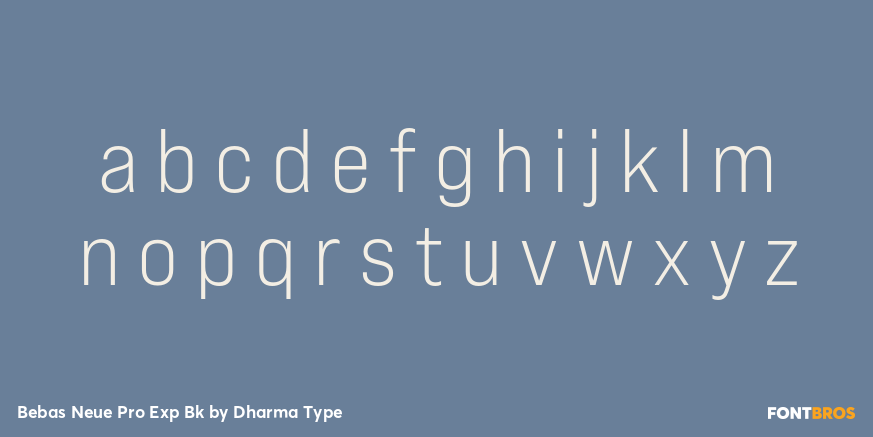 Bebas Neue Pro Exp Bk Font Poster #3