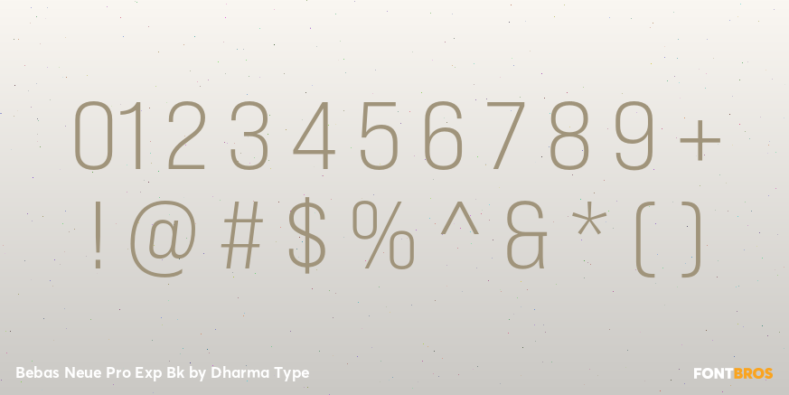 Bebas Neue Pro Exp Bk Font Poster #4