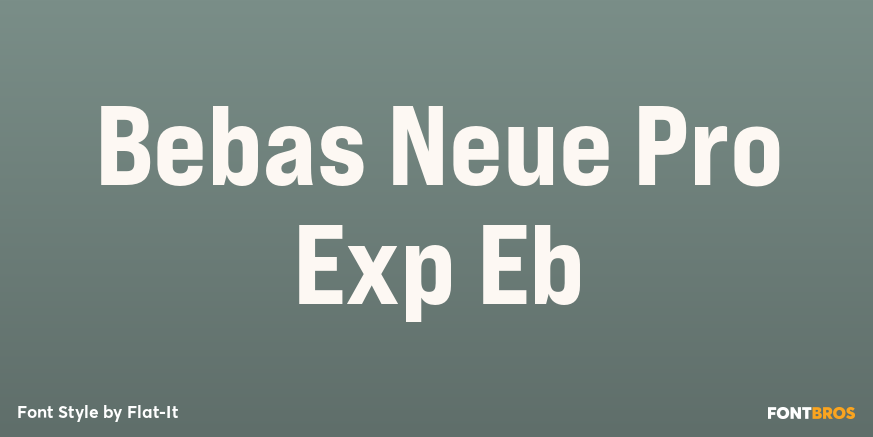 Bebas Neue Pro Exp Eb Poster