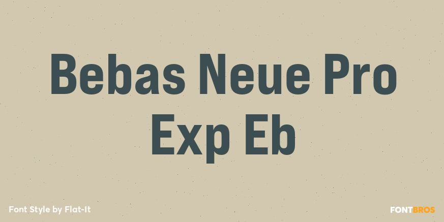Bebas Neue Pro Exp Eb Poster