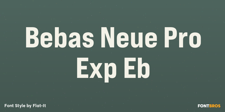 Bebas Neue Pro Exp Eb Poster