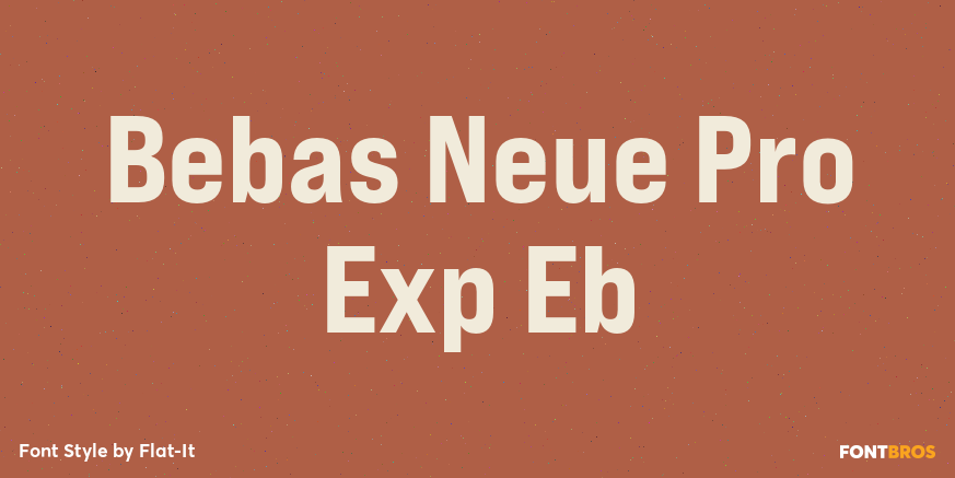 Bebas Neue Pro Exp Eb Poster