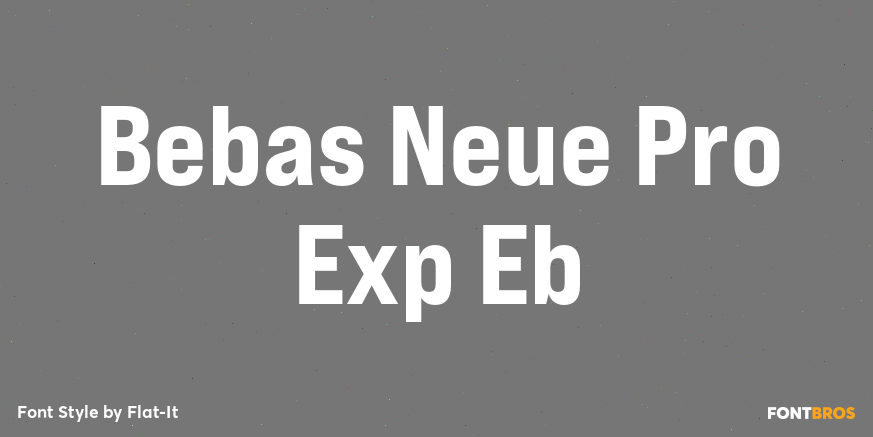 Bebas Neue Pro Exp Eb Poster