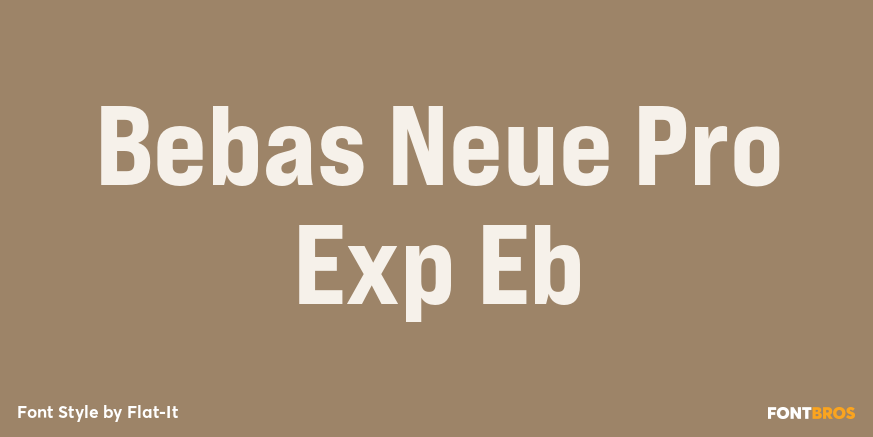 Bebas Neue Pro Exp Eb Poster