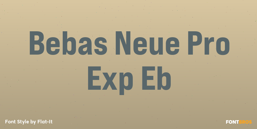 Bebas Neue Pro Exp Eb Poster