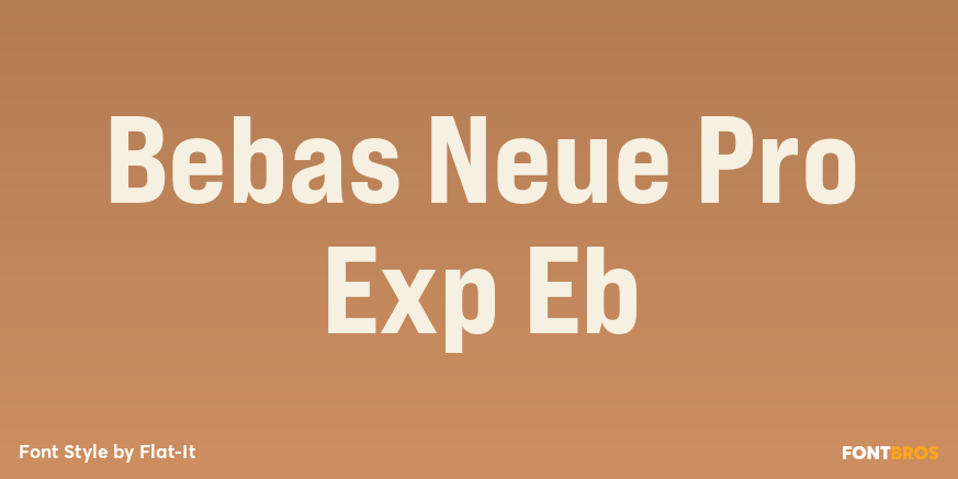 Bebas Neue Pro Exp Eb Poster