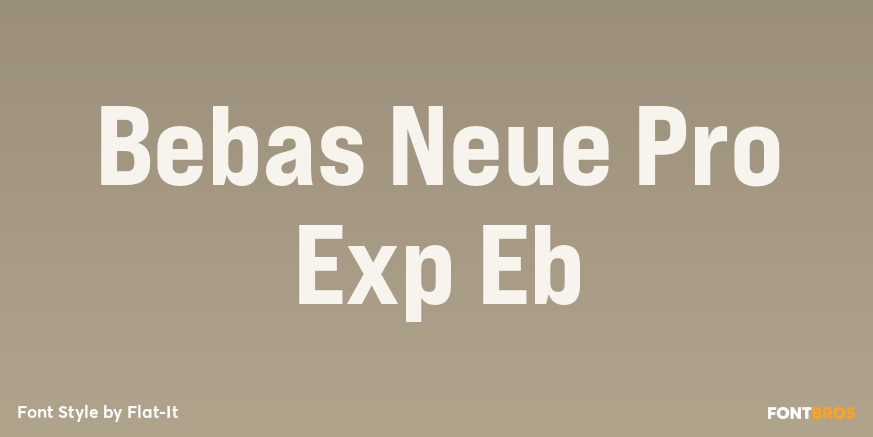 Bebas Neue Pro Exp Eb Poster