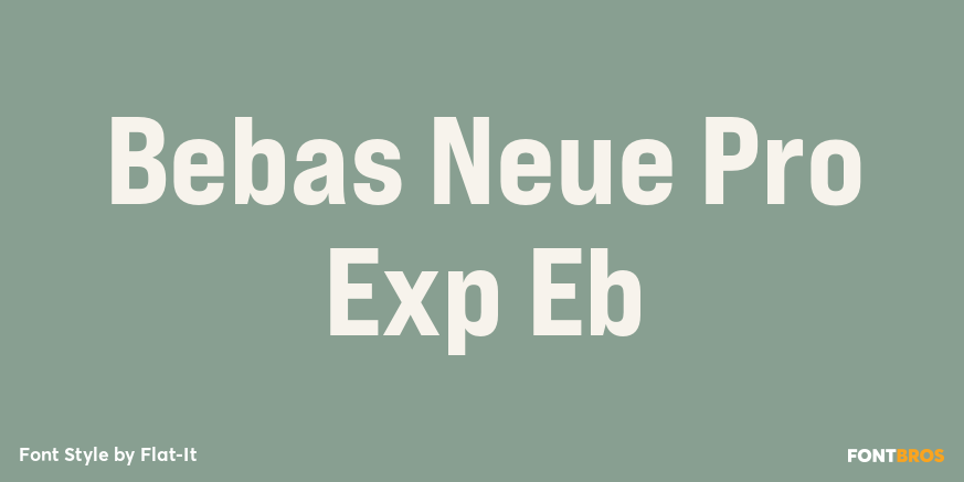 Bebas Neue Pro Exp Eb Poster