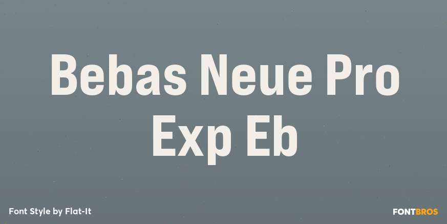 Bebas Neue Pro Exp Eb Poster