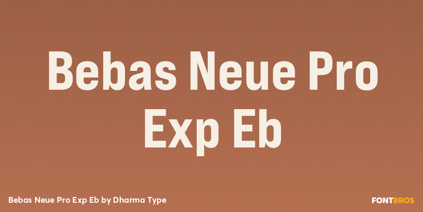 Bebas Neue Pro Exp Eb Poster
