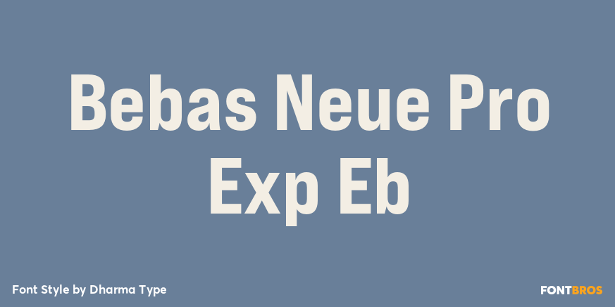 Bebas Neue Pro Exp Eb Poster