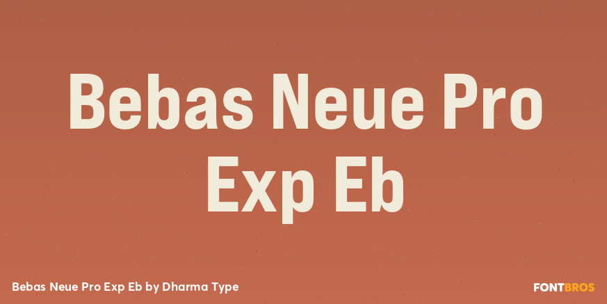 Bebas Neue Pro Exp Eb Poster