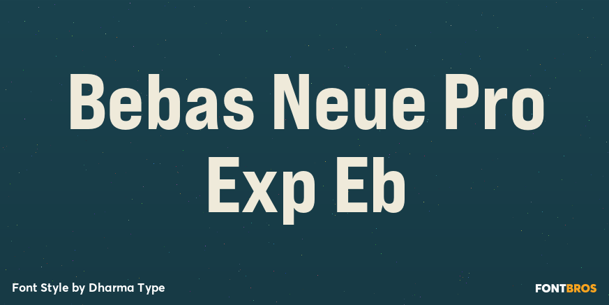 Bebas Neue Pro Exp Eb Poster