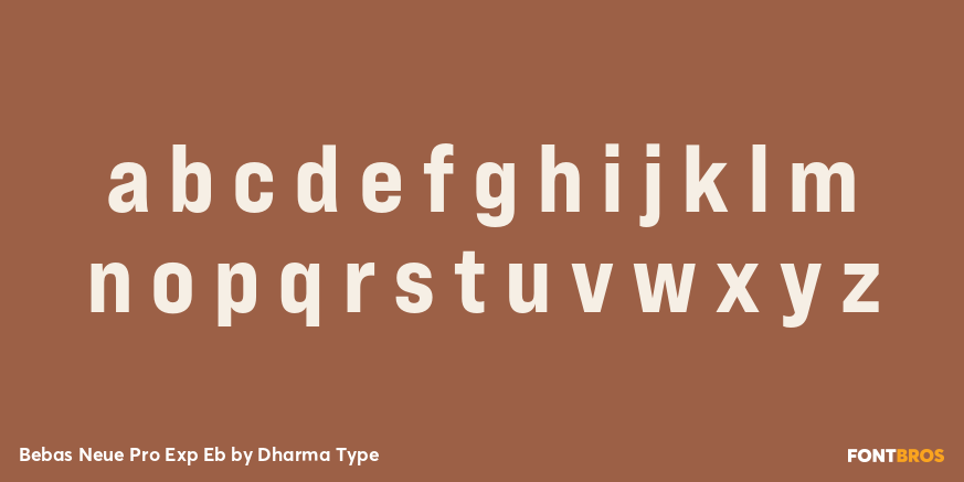 Bebas Neue Pro Exp Eb Font Poster #3