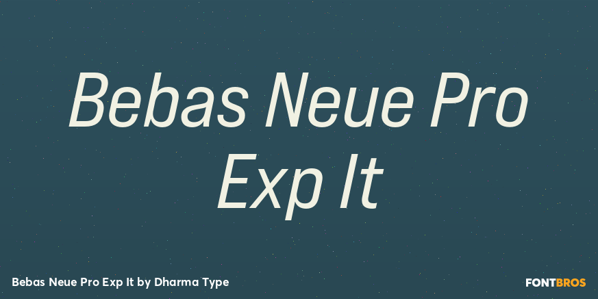 Bebas Neue Pro Exp It Font Poster #1