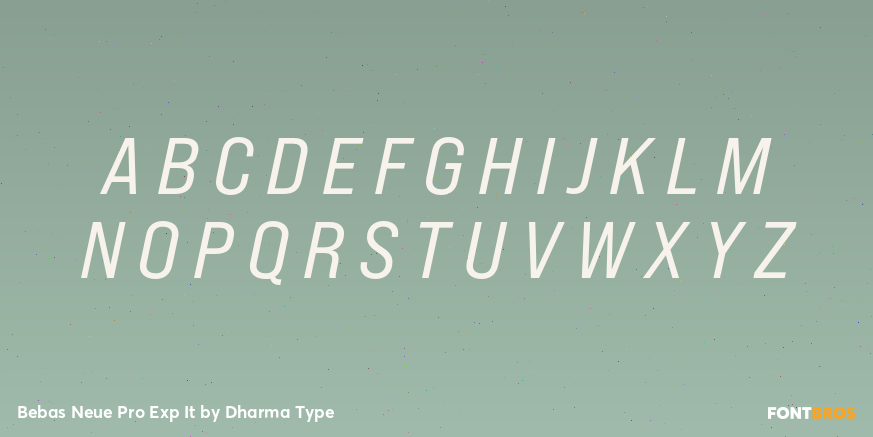 Bebas Neue Pro Exp It Font Poster #2