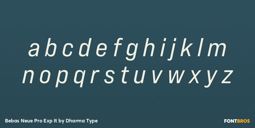 Bebas Neue Pro Exp It Font Poster #3