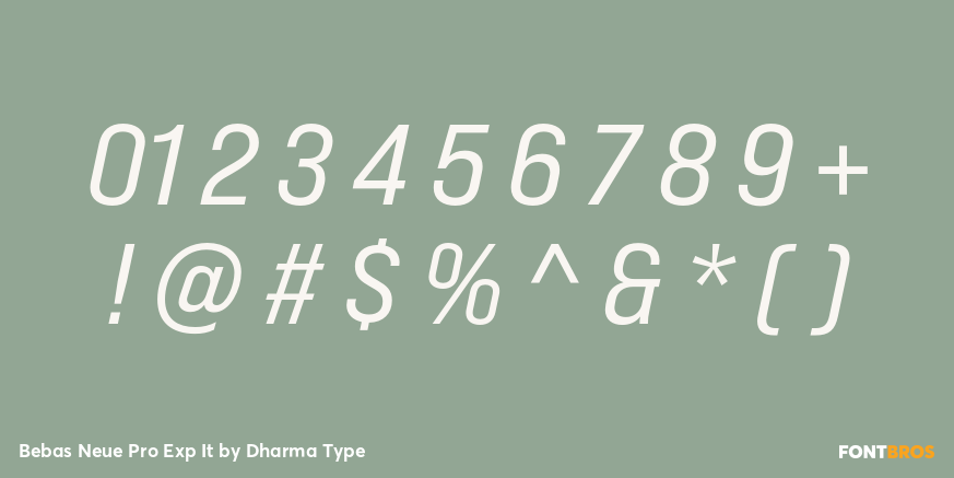 Bebas Neue Pro Exp It Font Poster #4