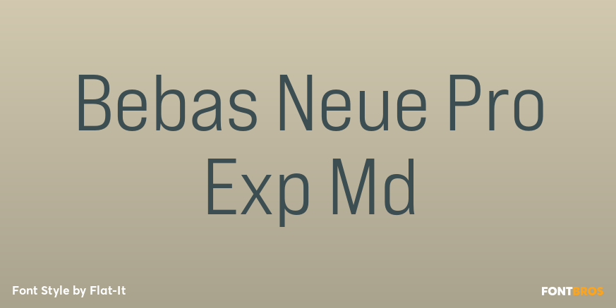 Bebas Neue Pro Exp Md Poster