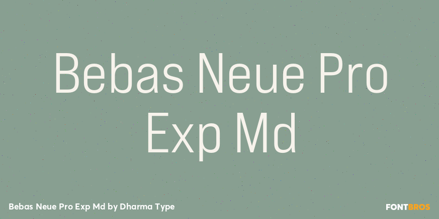 Bebas Neue Pro Exp Md Poster