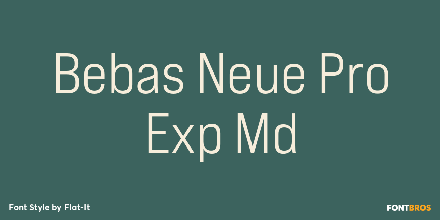 Bebas Neue Pro Exp Md Poster