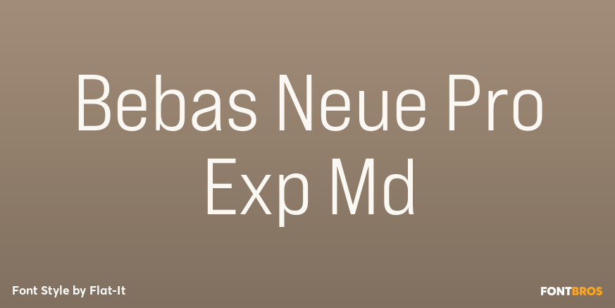 Bebas Neue Pro Exp Md Poster
