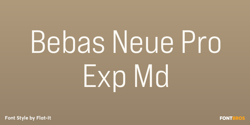 Bebas Neue Pro Exp Md Poster