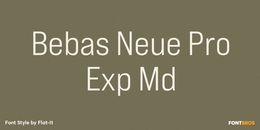 Bebas Neue Pro Exp Md Poster