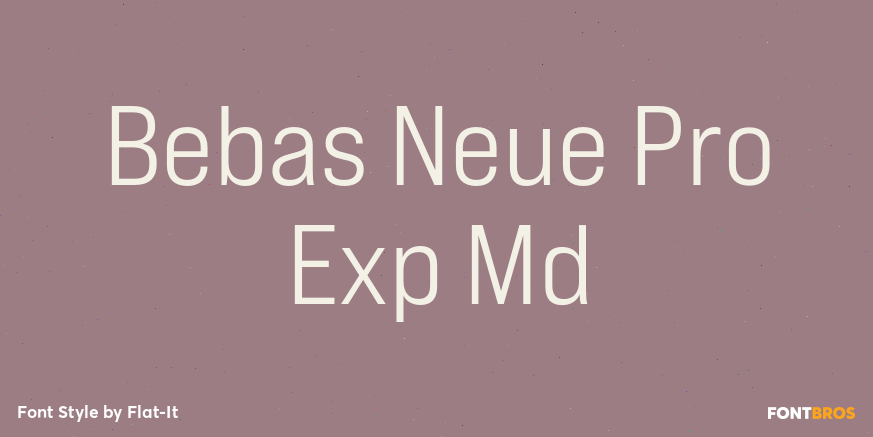 Bebas Neue Pro Exp Md Poster