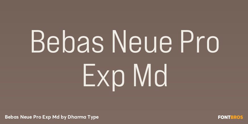 Bebas Neue Pro Exp Md Poster