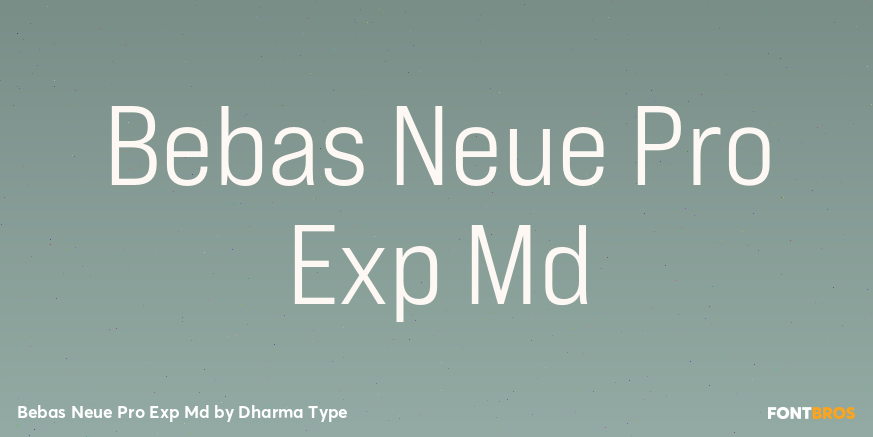 Bebas Neue Pro Exp Md Poster