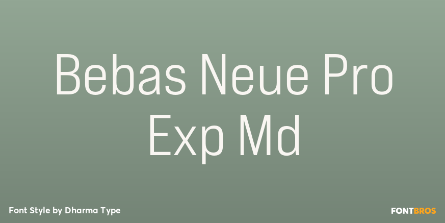 Bebas Neue Pro Exp Md Poster