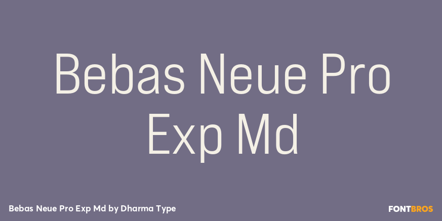 Bebas Neue Pro Exp Md Poster