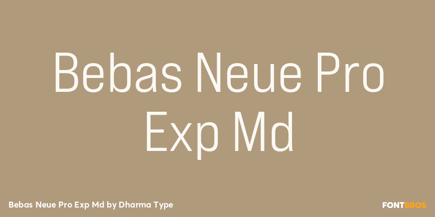 Bebas Neue Pro Exp Md Poster