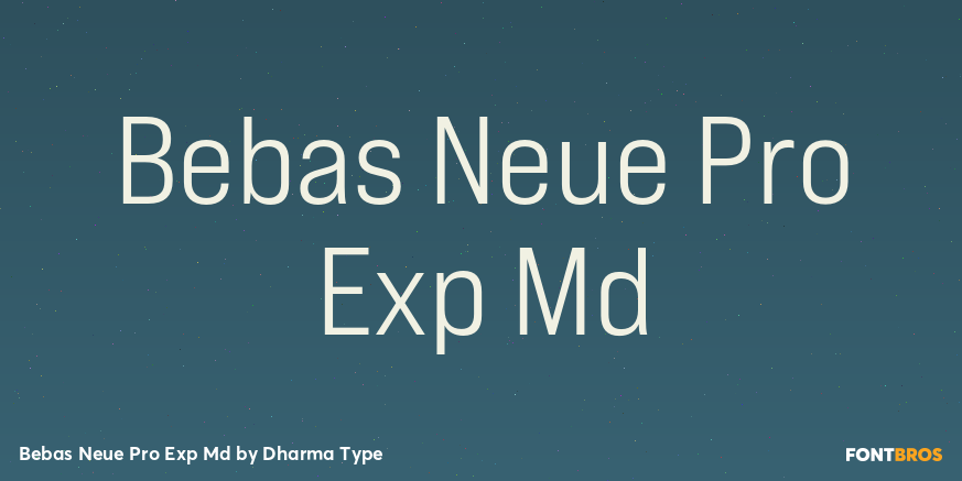 Bebas Neue Pro Exp Md Poster