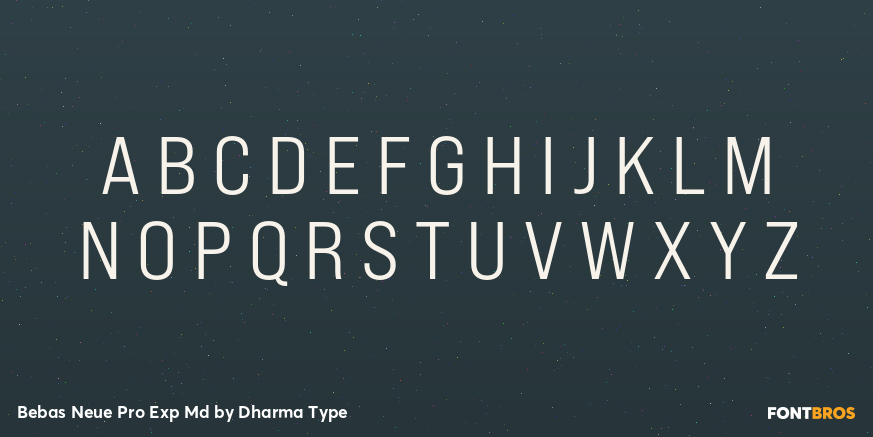 Bebas Neue Pro Exp Md Font Poster #2