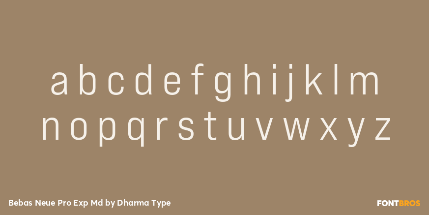 Bebas Neue Pro Exp Md Font Poster #3