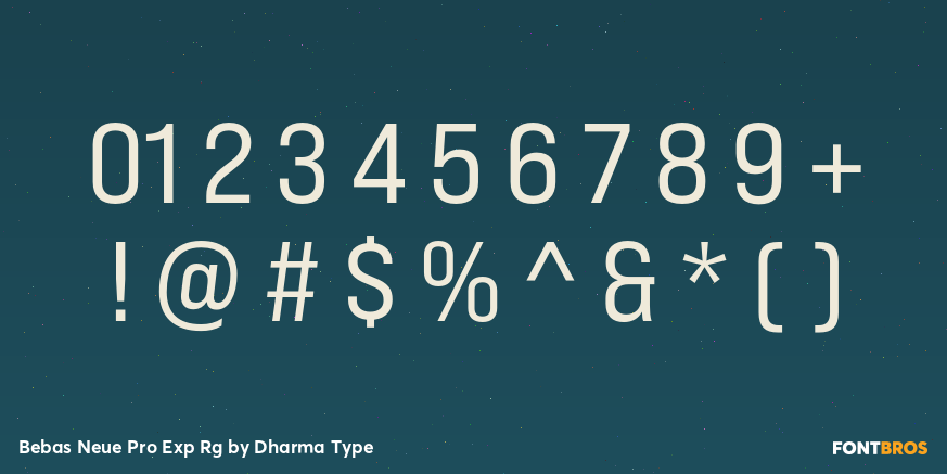 Bebas Neue Pro Exp Rg Font Poster #4