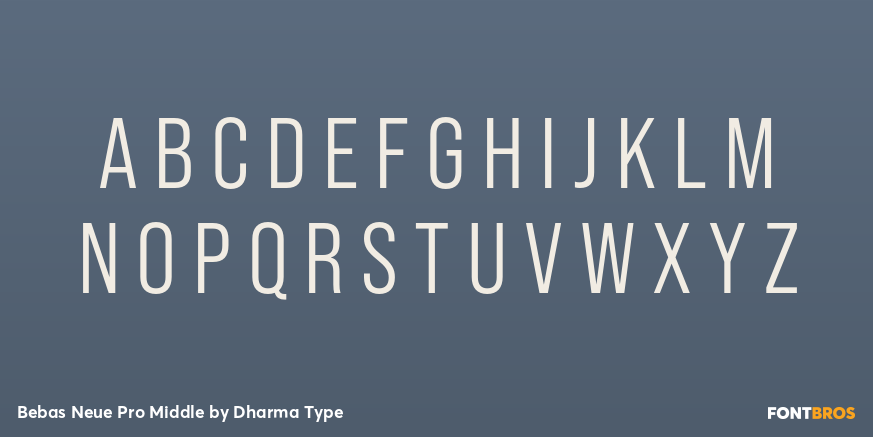 Bebas Neue Pro Middle Font Poster #2